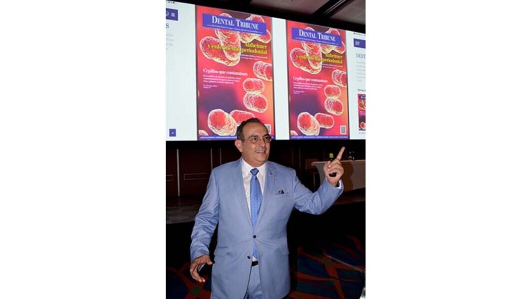 Enrique Jadad explica las implacaciones de la asociación entre Alzheimer y enfermedad dental. El artículo que escribió fue portada de esta publicación.