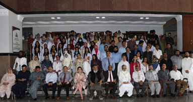 LUMHS Faculty of Dentistry hosts white coat ceremony & orientation for first-year BDS students