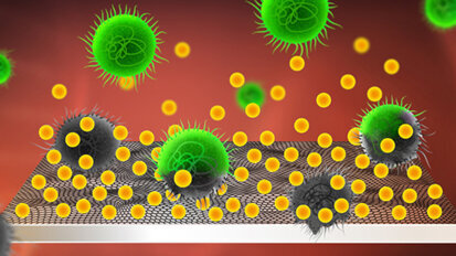 Graphene coating that releases antibacterial acid prevents formation of biofilm on dental implants
