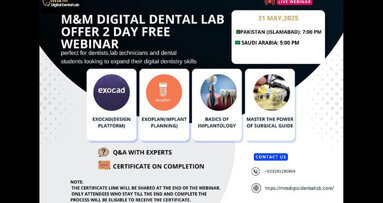 M&M Digital Dental Lab hosts free 2-day webinar on digital dentistry