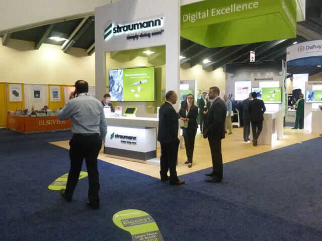 The Straumann booth.
