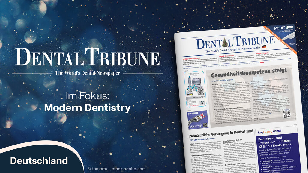 Modern Dentistry zum Jahresende im Fokus: Dental Tribune Deutschland 8/2025