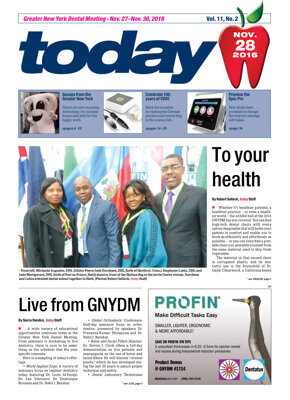 today Greater New York Dental Meeting Nov. 28, 2016