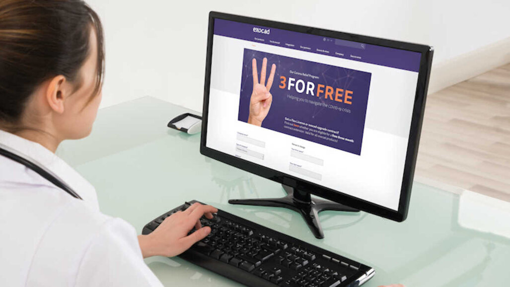 Exocad extiende licencia gratuita para usuarios