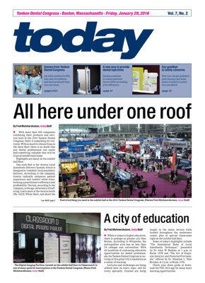 today Yankee Dental Congress Boston Jan. 29, 2016