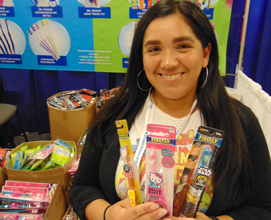 Maria Segura of High Ridge Brands/Firefly. (Photo by Fred Michmershuizen/Dental Tribune America)