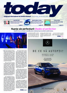 today SSER International Congress of Esthetic Dentistry Bucharest May 22–24, 2025