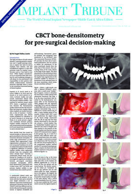 Implant Tribune Middle East & Africa No.6, 2020