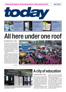 today Yankee Dental Congress Boston Jan. 29, 2016