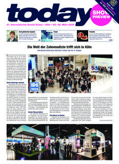 today Internationale Dental-Schau, Köln, 25.–29. März 2025 – Preview