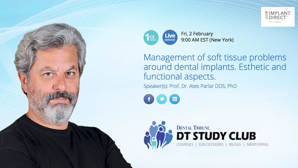 Free webinar to focus on management of soft tissue around implants