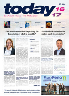 today EuroPerio11 Vienna May 16 & 17, 2025