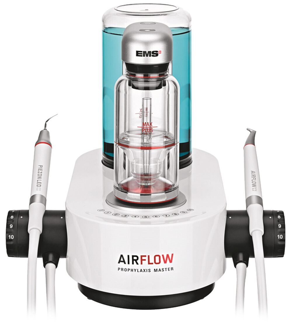 Fig. 1: AIRFLOW Prophylaxis Master—the Swiss original. (Image: EMS)