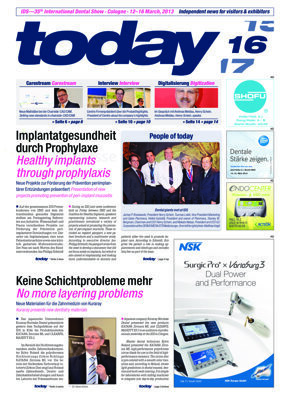 today IDS 2013 Cologne 16 March