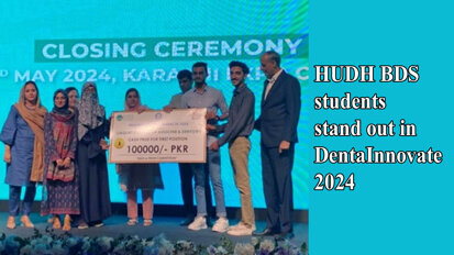 HUDH BDS students stand out in DentaInnovate 2024