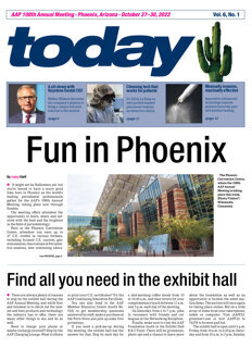 today AAP Annual Meeting Phoenix, Arizona October 27-30, 2022