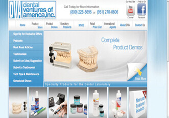 Dental Ventures of America has launched a new innovative, dynamic website