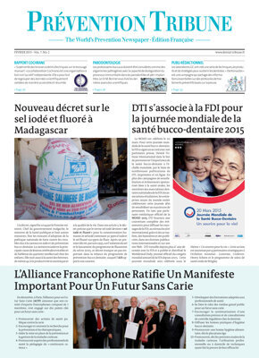 Pr&eacute;vention Tribune France No. 1, 2015