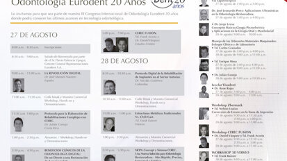 III Congreso Internacional de Odontología Eurodent 20 años