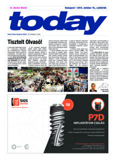 today Dental World Budapest  Oct. 16, 2014