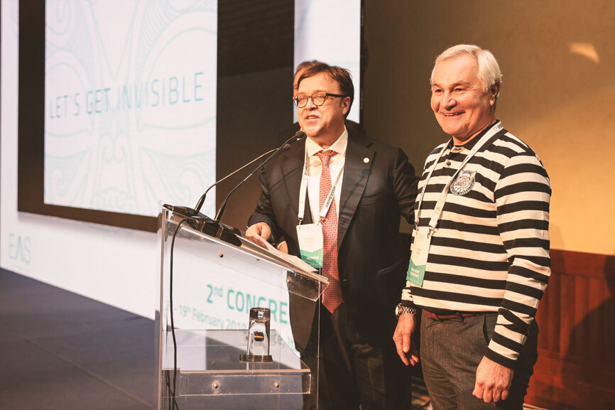 Dr Francesco Garino (left) and Dr Les Joffe (right).