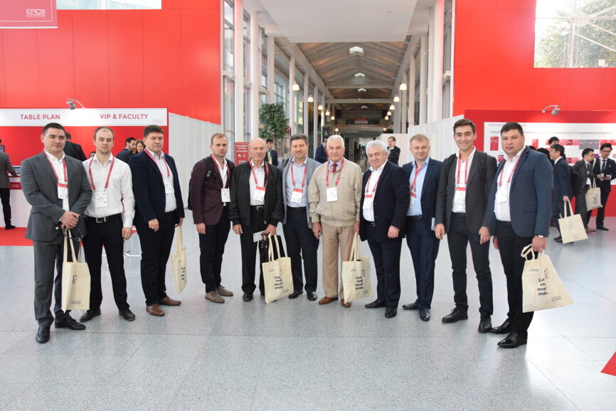 EAO attendees gathered for a group photo in the main foyer. (Photograph: Monique Mehler, DTI)