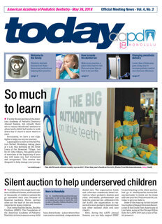 today American Academy of Pediatric Dentistry Honolulu May 26, 2018