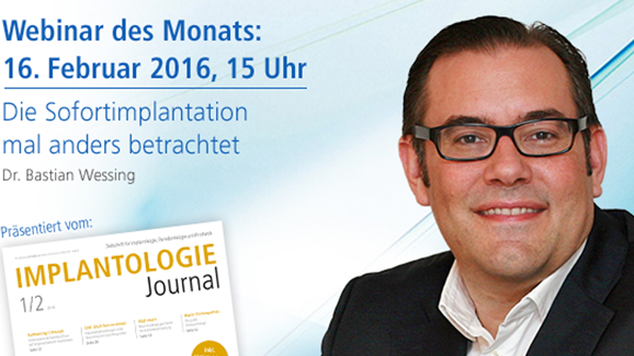 Webinar des Monats: Die Sofortimplantation mal anders betrachtet