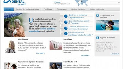 Le site patient Astra Tech Dental se fait une beauté