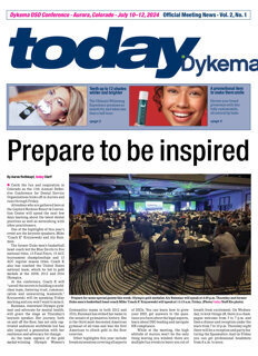 today Dykema DSO Conference Aurora July 10–12, 2024
