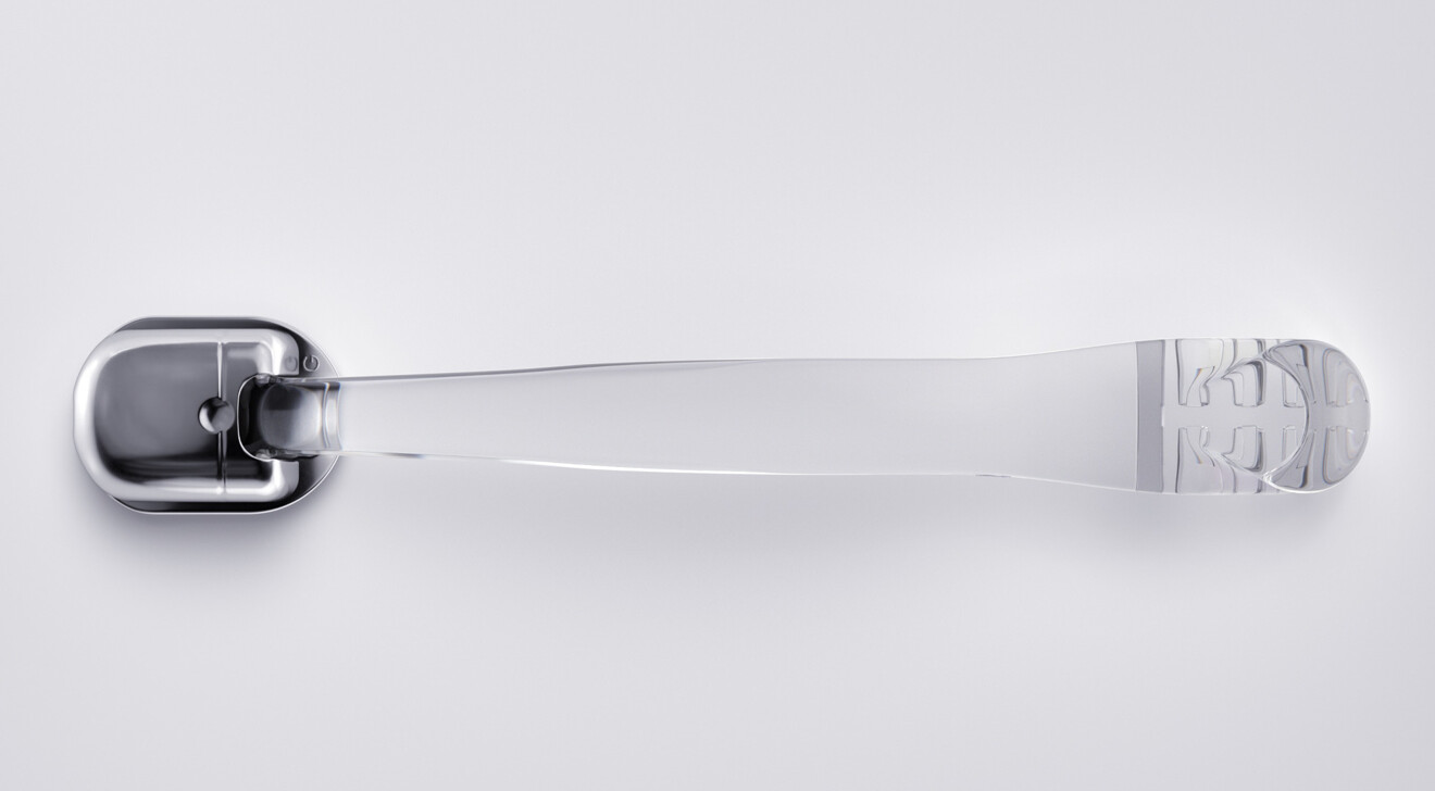 Figs. 2a–c: Carriere Motion Pro Clear appliance shown from different angles.