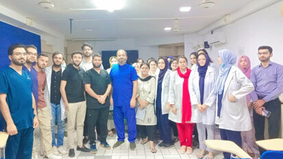 Hands-on dental surveying workshop organized at AIDM in collaboration with PADS