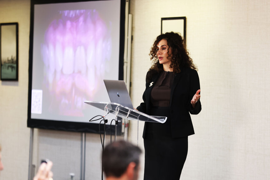 Dr Nina Shaffie, a London-based orthodontist, focused her lecture on integrating evidence-based approaches into clear aligner treatment.