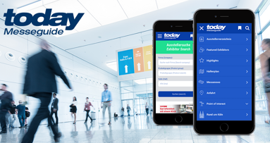 today Messeguide App navigiert durch den Messedschungel