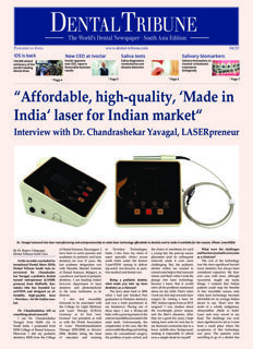 Dental Tribune South Asia No. 4, 2023