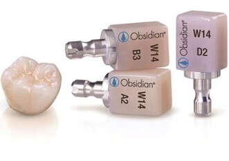 Obsidian lithium silicate ceramic