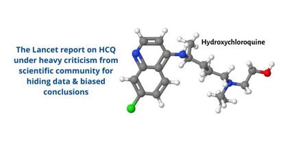 Lancet faces severe criticism from scientific community: Hydroxychloroquine study is hiding data