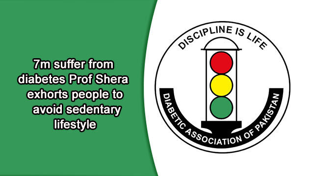 7m suffer from diabetes - Prof Shera exhorts people to avoid sedentary lifestyle