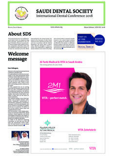 today SAUDI DENTAL SOCIETY International Dental Conference 2018