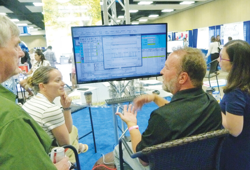 Mark Powers introduces AAPD attendees to the power of ‘working at the speed of Pedo’ at the DOX | Pedo booth.