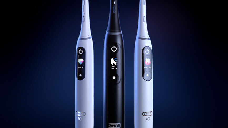 Oral-B iO, three colors. (image: Procter & Gamble)