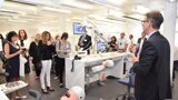 Training room with 20 units inspected by the press