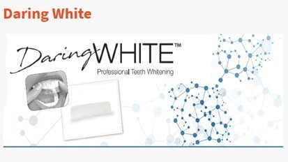 Nuova linea di strisce per sbiancamento dentale professionale: Daring White