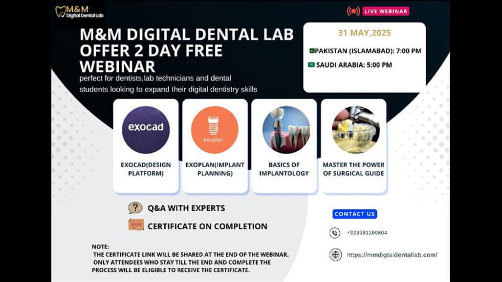 M&M Digital Dental Lab hosts free 2-day webinar on digital dentistry