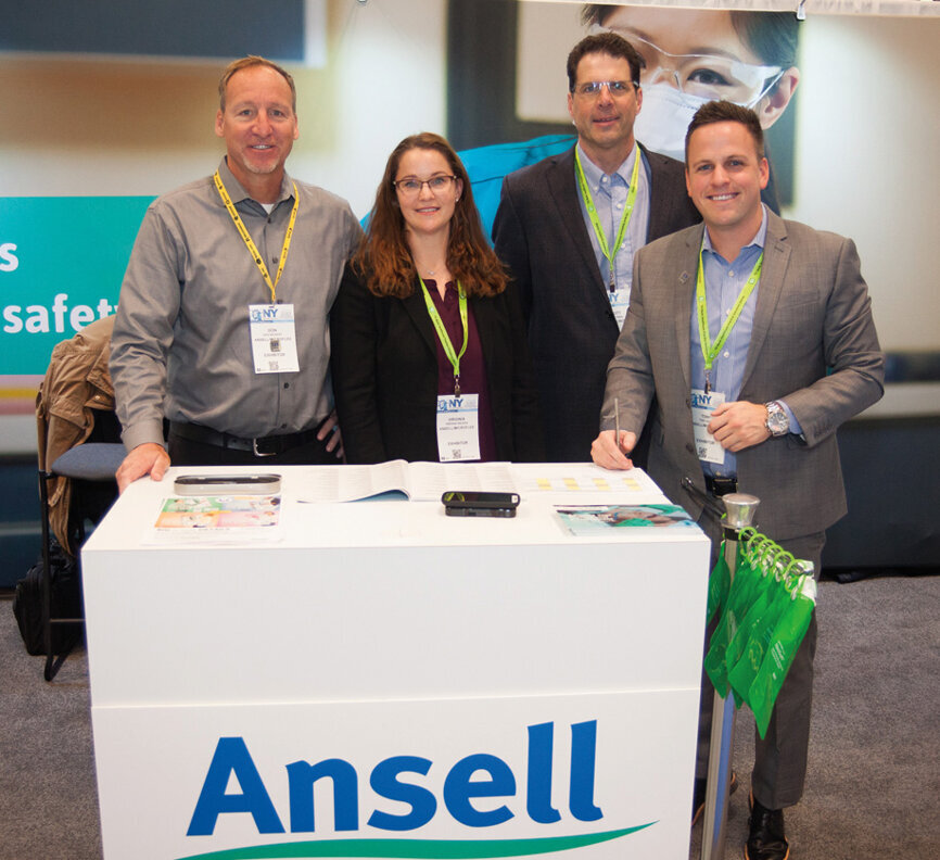 From left: Don, Virginia, Scott and Tony from Ansell/Microflex. (Photo: Jahmel Charles, Dental Tribune America)