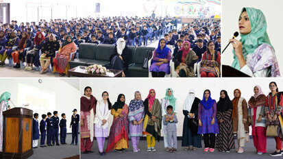Oral hygiene lecture at Bahria College Karsaz