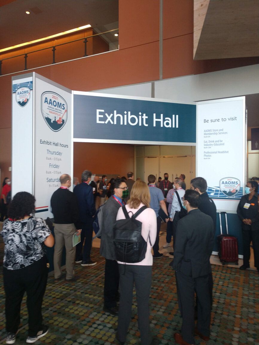 It’s this way to the exhibit hall.