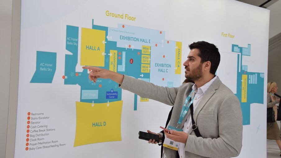 The exhibition space of EuroPerio10 covers about 3,300 m2.