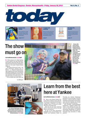 today Yankee Dental Congress Boston Jan. 30, 2015