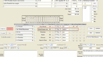 Evident dental lab management software
